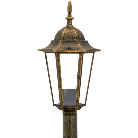 LIGURIA-LT Stojací zahradní lampa 1xE27 vysoký sloup 96cm patina - GOLDLUX (Polux)