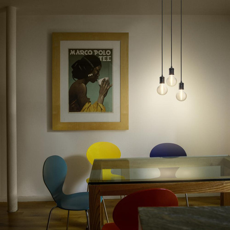 E27 závěsné stropní svítidlo černé Vintage 1906 kyvadlo Ledvance