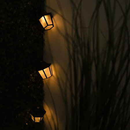 LED Solární řetěz, 10x LED Lucerny 3.8m 3000K Teplá bílá ARIA LUMILED