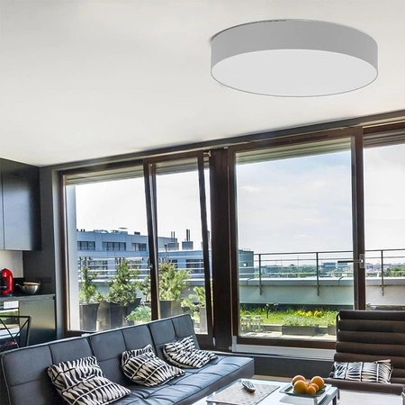 Stropní svítidlo Plafond RONDO WHITE Round white 80cm 15W 6xE27 2443 TK Lighting