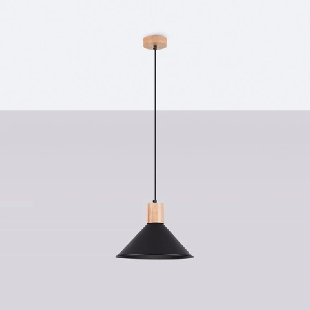 JAGA E27 černá skandinávská stropní závěsná lampa SOLLUX