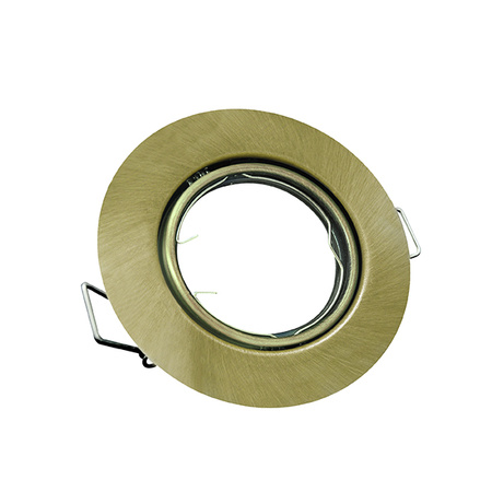 3x OPIN GOLDLUX (Polux) pohyblivá halogenová žárovka. kulatá. kov. patina. MR16 GU10