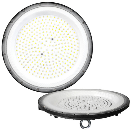 Průmyslové svítidlo LED High Bay 200W 24000lm 4000K Neutral Black IP65 IK10 Graza Kobi