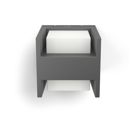 Zahradní nástěnná LED lampa ARBOUR 3,8W 2700K Warm IP44 Up-Down Anthracite PHILIPS