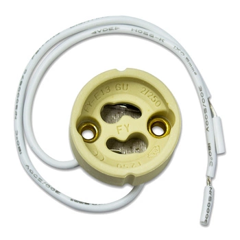 Keramická zásuvka GOLDLUX (Polux) GU10 s kabelem 2*0.5MM