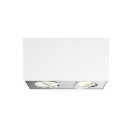 LED halogenové svítidlo pro povrchovou montáž 2x 4,5W BOX Moving white PHILIPS
