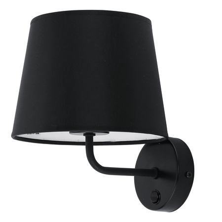 Nástěnné svítidlo MAJA BLACK stínidlo Black Classic E27 1884 TK Lighting
