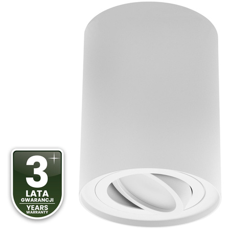 HALOGEN Spot Tuba Movable AMAT-XL GU10 Round White 125mm LUMILED pro povrchovou montáž