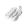 Prodlužovací kabel Zástrčka 4 x uzemněná zásuvka Napájecí pásek 5m Bílá Linea Kobi