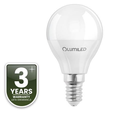 Žárovka LED E14, P40 Kulka 5W = 40W 450lm RGB Stmívatelná CCT Inteligentní TUYA WiFi SMART SAYO LUMILED