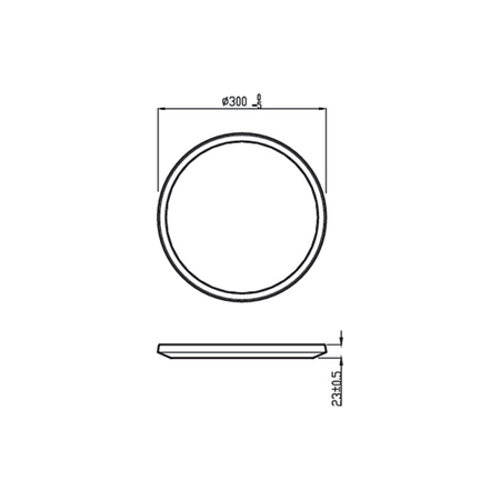 LED stropní svítidlo SUPERSLIM 15W 2700K 30cm stmívatelné bílé PHILIPS