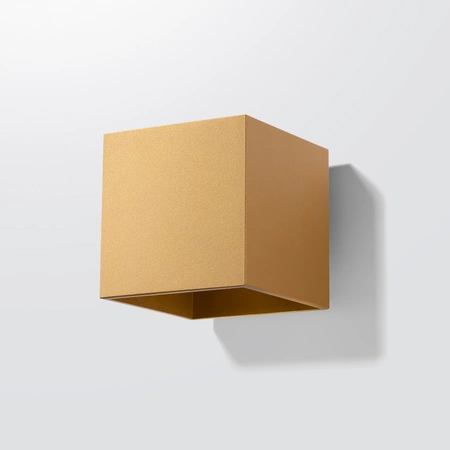 Nástěnné svítidlo QUAD 1 G9 Gold Minimalist SOLLUX