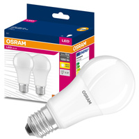 2x LED žárovka E27 A60 10W = 75W 1055lm 2700K Teplá bílá 200° OSRAM HODNOTA