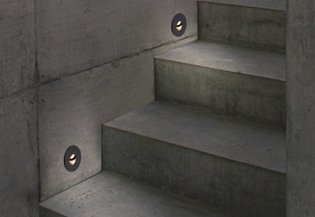 OIA LED 9102 1W 3000K zápustná schodišťová lampa zápustná černá Nowodvorski