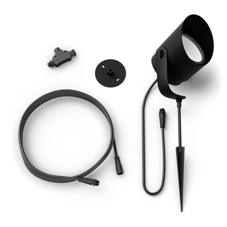 Venkovní bodová lampa Philips HUE LILY XL 15W 1050lm IP65 černá 1746230P7