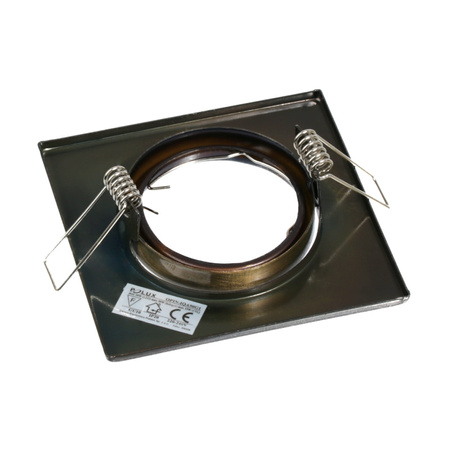 3x OPIN GOLDLUX pohyblivá halogenová žárovka. hranatá. kov. patina. MR16 GU10