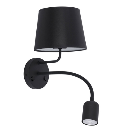 Nástěnné svítidlo MAJA BLACK stínidlo Black Classic E27+GU10 2537 TK Lighting