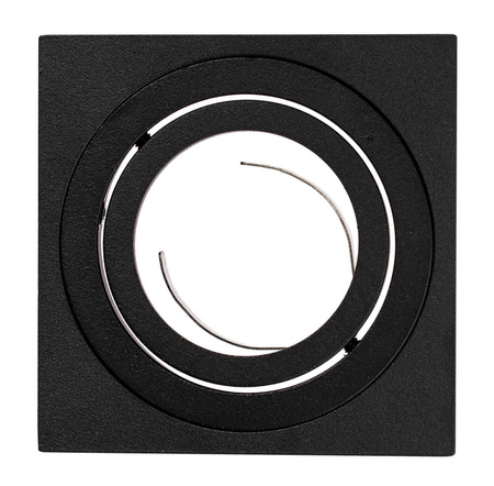 Přisazené HALOGENOVÉ Movable GU10 Square Black Fixture 84mm