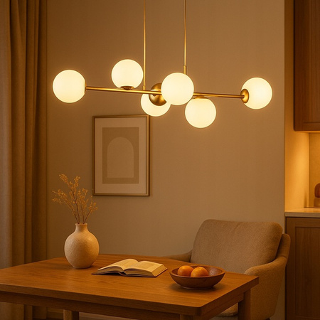 Stropní svítidlo Masterled 6x E27 Gold Bali Pendant Lamp