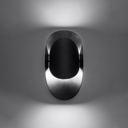 LED TEAR G9 Nástěnné svítidlo Top Oval Black SOLLUX