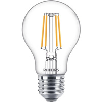 LED žárovka E27 A60 4.3W = 40W 470lm 2700K Teplá bílá vlákno PHILIPS