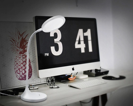 Stolní LED lampa VIDEX stmívatelná flexibilní 20W 4100K bílá