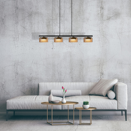 Sanico Goldlux 4x GX53 Ofelia Sanico Závěsné stropní svítidlo