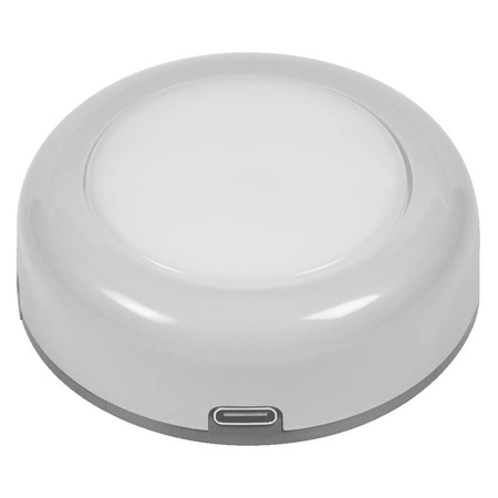 LED dobíjecí přenosné světlo 0,5W 40lm stmívatelné CCT RGBW OK kulaté stříbrné SMART+ Bluetooth Twist&Shake Ledvance