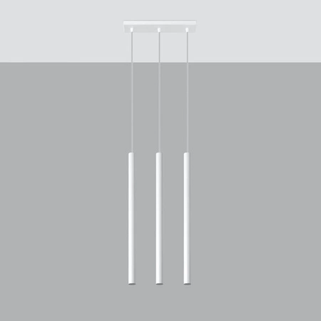 PASTELO 3 3xG9 Závěsné stropní svítidlo Minimalistická bílá SOLLUX