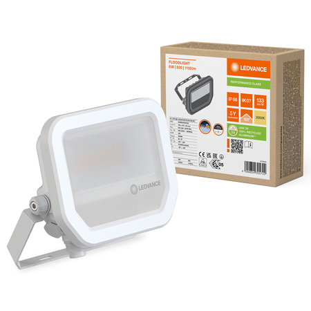 LED reflektor 8W 1100lm 3000K IP66 bílý LEDVANCE reflektor