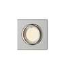 LED GU10 zapuštěná pod omítku hliníková čtvercová niklová Peridot Philips