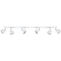 Svítidlo pro povrchovou montáž OCULARE 6L 6xGU10 Reflektor Halogenový pohyblivý pásek Minimalistická bílá SOLLUX