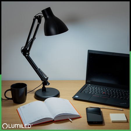 Stolní lampa LED 7W, CCT USB stmívatelná Černá MARTI LUMILED