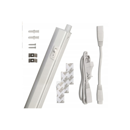 LED svítidlo pod skříňku 8W 4000K 880lm 230V 60cm neutrální bílá Kobi