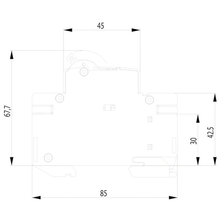 Nadproudový jistič Omezovač výkonu 6 1p B20 20A Ochrana proti přetížení ETIMAT
