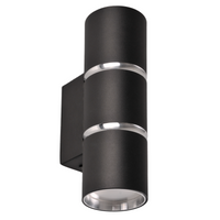 Nástěnné svítidlo Venkovní fasádní svítidlo 2 x GU10 Black Silver BAMBOO Sanico Goldlux