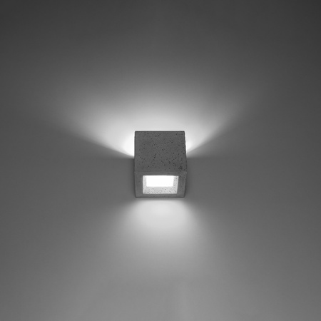 Nástěnné svítidlo LED LEO G9 Wall Cube 12cm Concrete SOLLUX