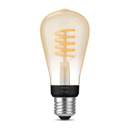 LED Edison E27 ST64 7W CCT PHILIPS HUE White & Ambiance Filament Bluetooth Zigbee žárovka