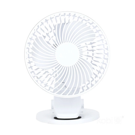 Stolní ventilátor s klipem Přenosný dobíjecí ventilátor s USB-C bílý Viento Windstar Kobi