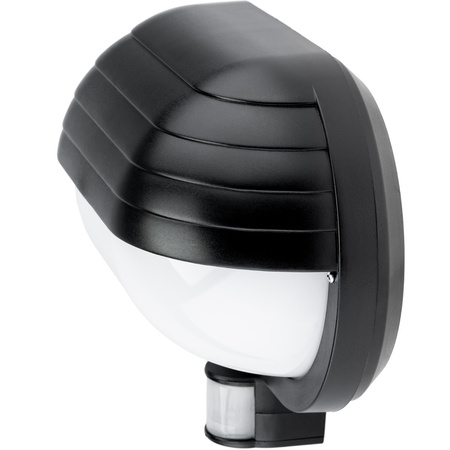 Zahradní nástěnná lampa FRODA E27 IP44 s PIR senzorem černá