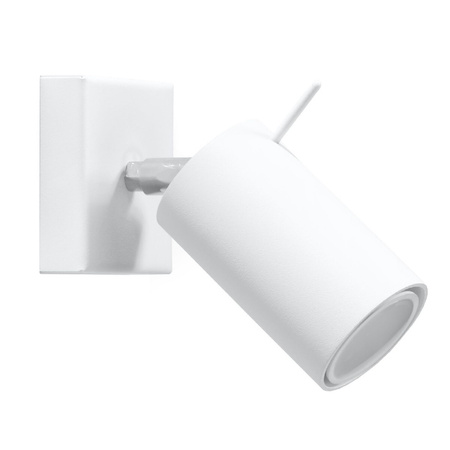 Nástěnné svítidlo RING GU10 s reflektorem Pohyblivé Minimalistické bílé SOLLUX