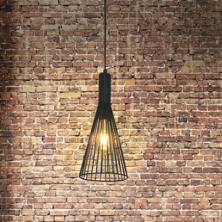 Dekorativní závěsné stropní svítidlo Sanico Goldlux E27 Black Tiana