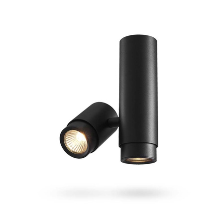 Přisazené svítidlo Stropní svítidlo LED trubice 2xGU10 Černá VIDEX