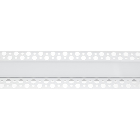 Podhledový Architektonický Hliníkový XL Profil Typ P pro LED do Sádrokartonových Desek, 2m + Mléčná Krytka LUMILED