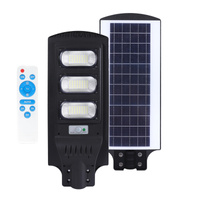 Solární LED pouliční lampa Průmyslové silniční svítidlo 8W 850lm 6500K Cold s pohybovým a soumrakovým senzorem IP54 Black Urbi Kobi