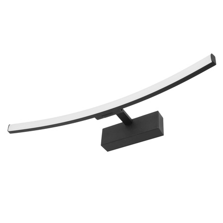 Lampa nad zrcadlem LED nástěnné svítidlo Koupelna IP44 12W Černá 50cm TERRA