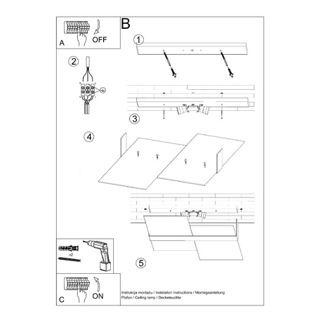 MASSIMO 2xE27 Moderní stropní svítidlo pro povrchovou montáž Bílý chrom SOLLUX