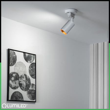 Adaptérová základna pro montáž jednofázových reflektorů Bílá LUMILED