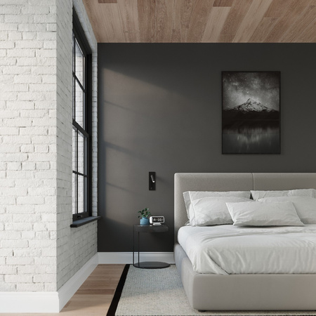 Nástěnné svítidlo Nástěnné svítidlo ENIF G9 Reflektor Moving Modern Black SOLLUX