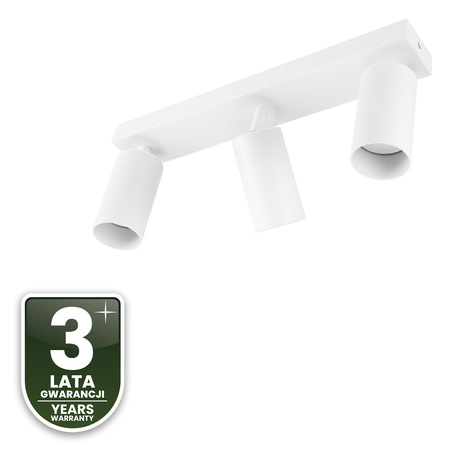 Stropní svítidlo SPOT TUBA Reflektor Halogenové svítidlo 3x GU10 TABULA LUMILED